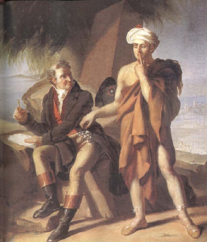 Armand-Philippe-Joseph Bera Dominique Vivant Denon in Egypt oil painting picture